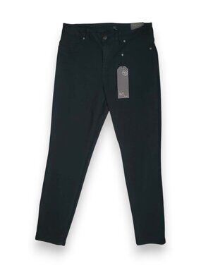 1822 Denim Black Skinny Jeans Womens Size 16 Contour Waist Ankle Stretch NWT